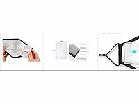 Mondmasker - met pm 2.5 filter - katoen (750x) - afbeelding 5 van  9