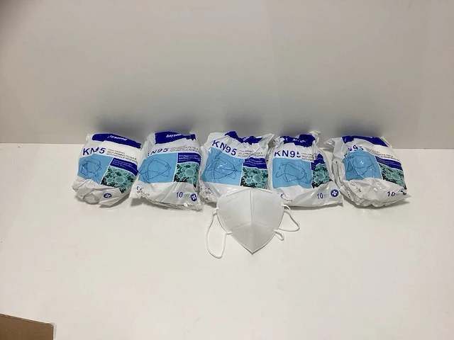Mondmaskers- stofmaskers (50x) - afbeelding 2 van  5