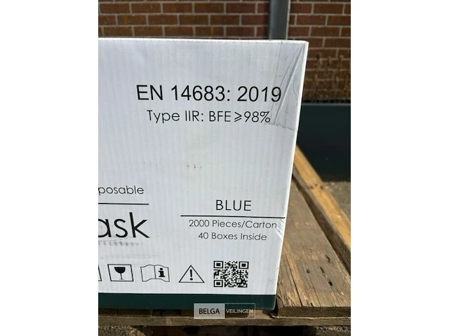 Mondmaskers pandacross 18x2000 per pallet (totaal 36.000 st) - afbeelding 4 van  10