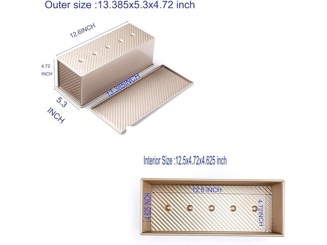 Monfish pullman brood pan - afbeelding 3 van  4