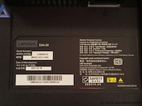 Monitor, lenovo, d24-20, 16w, werking niet gekend - afbeelding 2 van  2