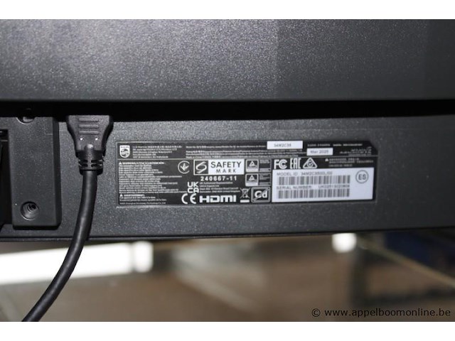 Monitor, philips, 34m2c8600_00, curved, werking niet gekend - afbeelding 3 van  3