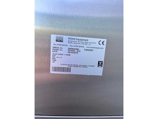 Mono equipment - fg153c-b12 - professionele dubbele elektrische bakoven - afbeelding 8 van  12