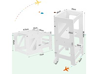 Montessori 3-in-1 leertoren, opvouwbare peuteroefentoren - afbeelding 3 van  6