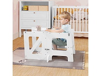 Montessori 3-in-1 leertoren, opvouwbare peuteroefentoren - afbeelding 5 van  6