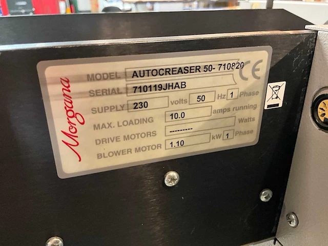Morgana autocreaser 50-710820 vouwmachine - afbeelding 3 van  11