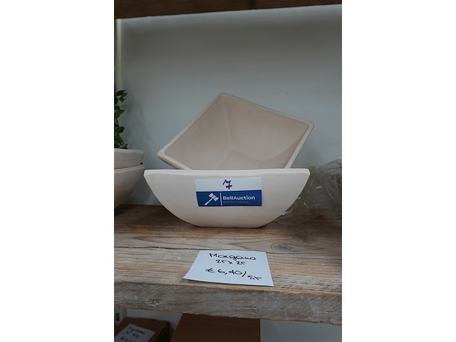 Morgano schalen – lot van 4 | 25×25 cm - afbeelding 1 van  5