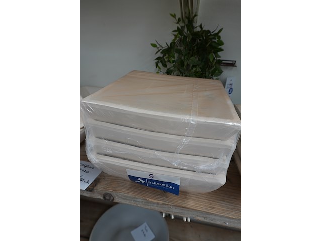 Morgano schalen – lot van 4 | 25×25 cm - afbeelding 2 van  2