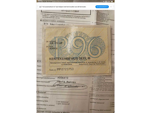 Morris minor 1000 oldtimer - afbeelding 5 van  7