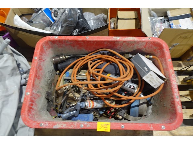 Mortelbak + inhoud werkmateriaal - afbeelding 1 van  3