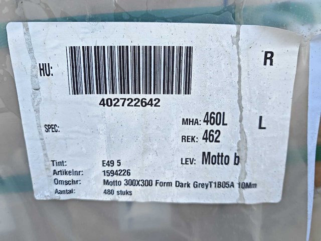 Mosa form dark grey mat 30x30 cm tegel 43,2 m² - afbeelding 6 van  7