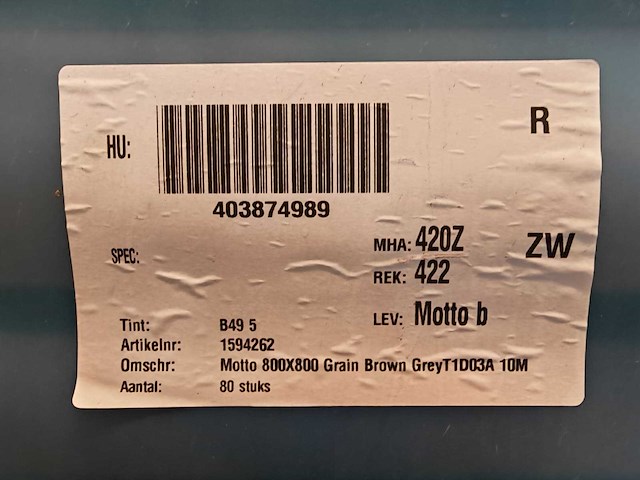 Mosa grain brown grey mat 80x80 cm tegel 51,2 m² - afbeelding 3 van  3