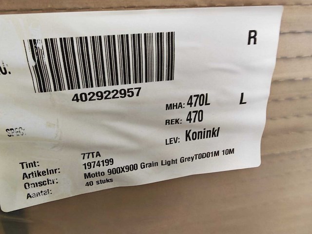 Mosa motto grain light grey mat vloertegel 90x90 cm 33,21 m² - afbeelding 6 van  7