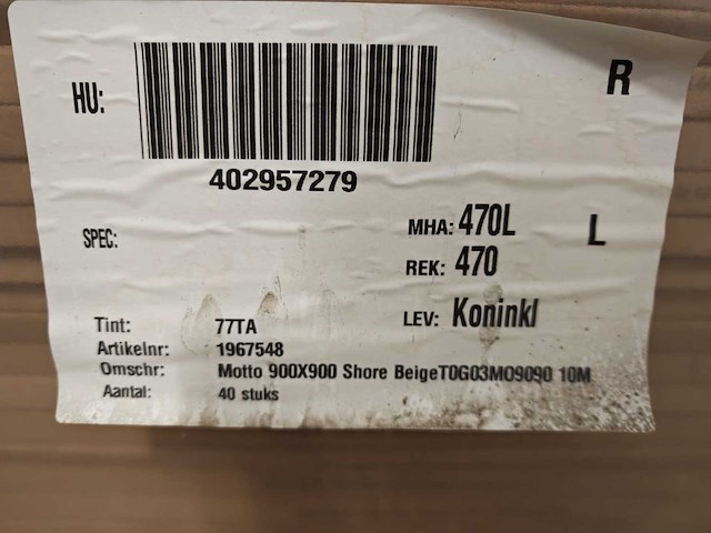 Mosa shore beige mat 90x90 cm tegel 32,4 m² - afbeelding 6 van  6