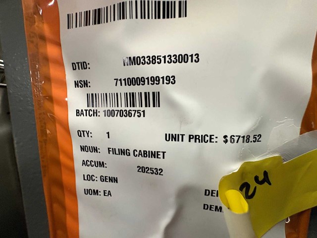 Mosler ex us army - fireproof cabinet (2x) - afbeelding 3 van  6