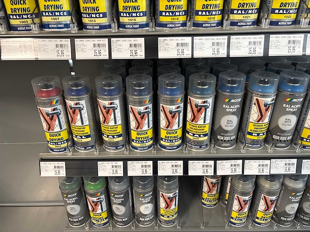 Motip/dupli-colour grote partij metaalverf en laksprays en primers - afbeelding 8 van  22