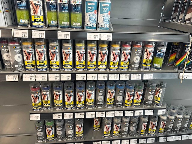 Motip/dupli-colour grote partij metaalverf en laksprays en primers - afbeelding 17 van  22