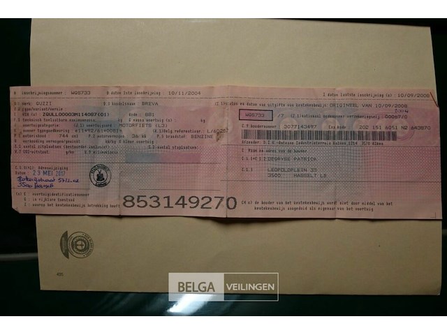 Moto-guzzi moto met zijspan - afbeelding 11 van  15