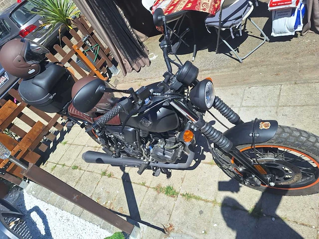 Motorcycle scrambler motorcycle archive - am-64 125 – 372 km – 6,8 kw – benzine – topcase - afbeelding 13 van  14