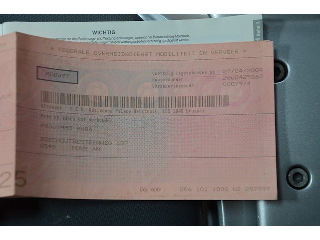 Motorfiets aprilia leonardo 125, type: mb00, chassisnummer: zd4mb0000ws119204 met inschrijvingsbewijs, gelijkvormigheidsattest en 1 sleutel - afbeelding 6 van  22