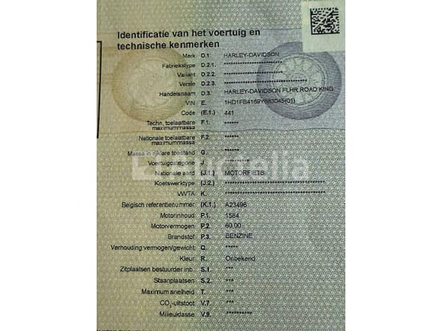 Motorfiets harley-davidson flhr road king (2009 / 1hd 1fb 416 9y 683 045) - afbeelding 18 van  26