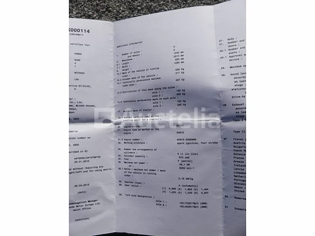 Motorfiets honda nc700x dct (2012-6,005 km) - afbeelding 22 van  34