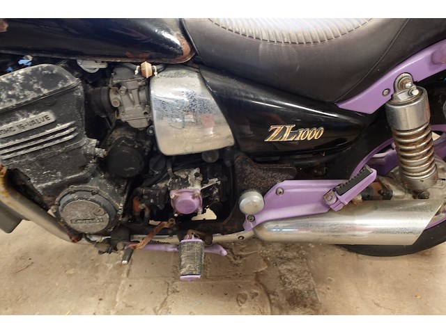 Motorfiets kawasaki + zijspan - afbeelding 4 van  17