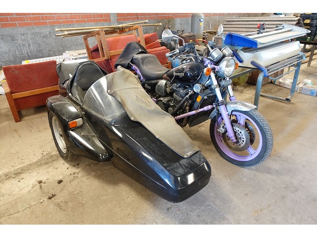 Motorfiets kawasaki + zijspan - afbeelding 1 van  17