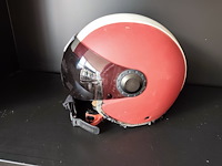 Motorhelm adx-2 camino parel wit-blauw-rood, motorhelm i90 aventa mat zwart-geel