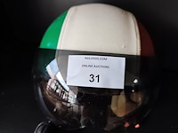 Motorhelm adx-2 camino parel wit-blauw-rood