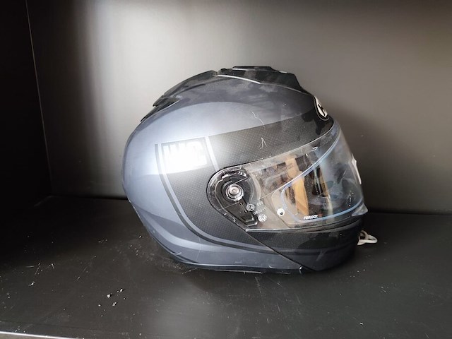 Motorhelm i90 aventa mat zwart-geel - afbeelding 2 van  6