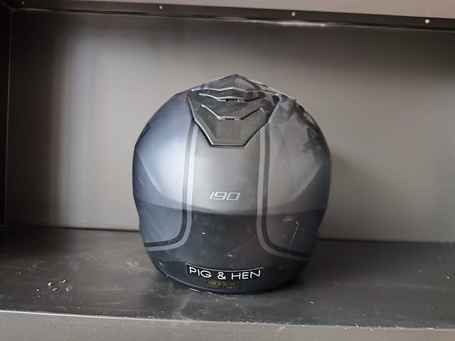 Motorhelm i90 aventa mat zwart-geel - afbeelding 3 van  6