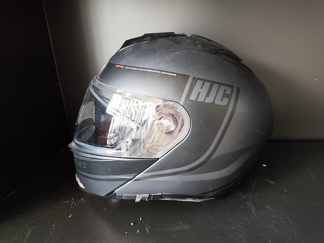 Motorhelm i90 aventa mat zwart-geel - afbeelding 5 van  6