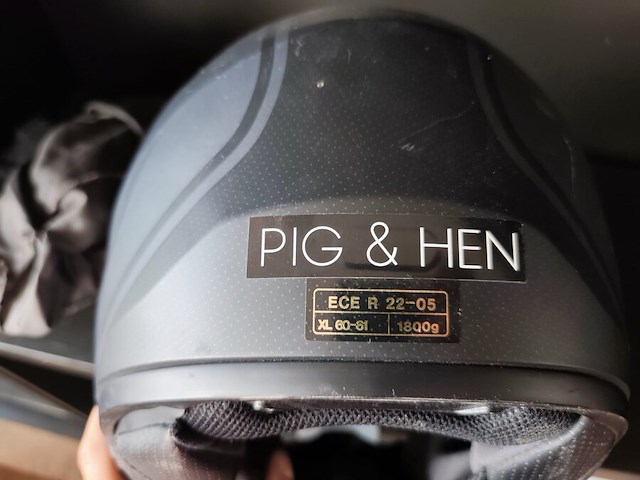 Motorhelm i90 aventa mat zwart-geel - afbeelding 6 van  6