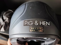 Motorhelm i90 aventa mat zwart-geel - afbeelding 6 van  6