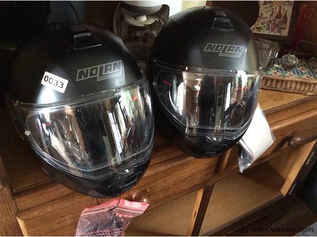 Motorhelmen met intercom nolan 2stuks - afbeelding 1 van  2