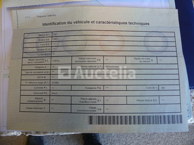 Motorhome-voorganger fiat hymermobile (1989-217,578 km) (vin: zfa28000000535900) - afbeelding 4 van  22