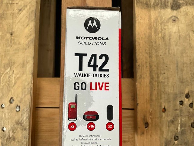 Motorola t42 walkie-talkie set - afbeelding 3 van  3