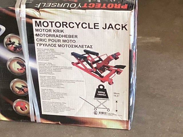 Motorx krik hefbrug voor motoren - afbeelding 3 van  6