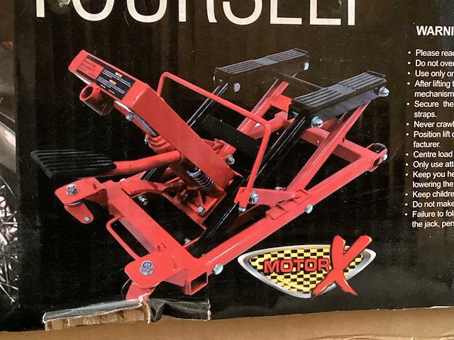 Motorx krik hefbrug voor motoren - afbeelding 1 van  6