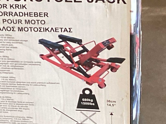 Motorx krik hefbrug voor motoren - afbeelding 4 van  6