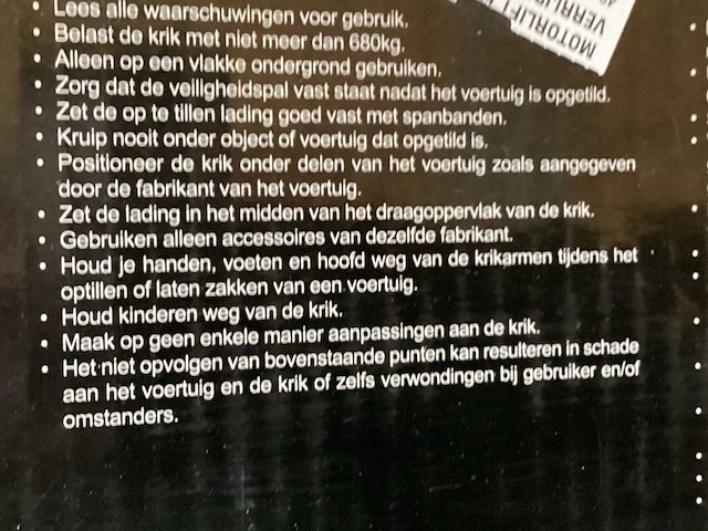 Motorx krik hefbrug voor motoren - afbeelding 6 van  6