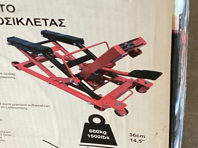 Motorx krik hefbrug voor motoren - afbeelding 5 van  6