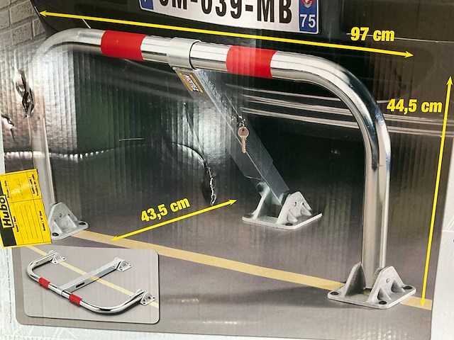 Mottez b307p parkeerbeugels (3x) - afbeelding 1 van  3