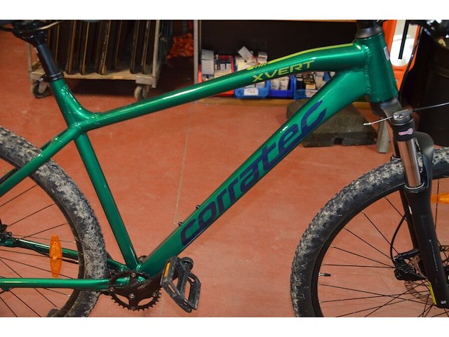 Mountainbike groen corratec xvert elite (zonder ketting) - afbeelding 6 van  15