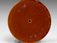 Mouzin-lecat & cie, a polychrome jardinière and stand, nimy - belgium, total h: 119 cm - afbeelding 5 van  9
