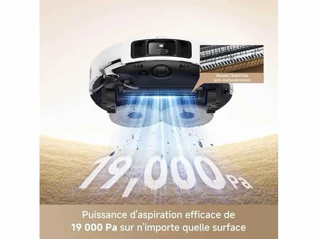 Mova p50 pro ultra - robotstofzuiger & dweil met station - 19.000 pa - anti-klitteborstel - automatische reiniging - afbeelding 3 van  5