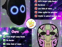 Moyaca led-masker - afbeelding 2 van  4