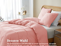Mr&hm beddengoed, 135 x 200 cm roze - afbeelding 3 van  4