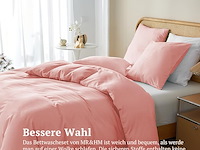 Mr&hm beddengoed, 200 x 200 cm roze - afbeelding 3 van  6